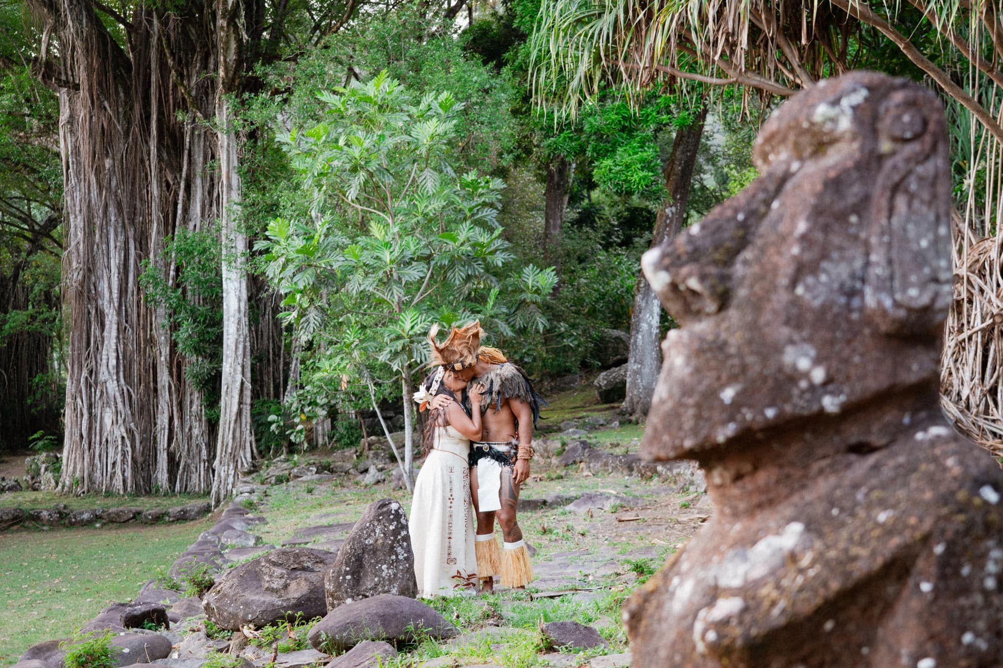 TRADITIONAL POLYNESIAN AND PROTESTANT RELIGIOUS WEDDING IN NUKU HIVA MARQUESAS ISLANDS - Studio Marama with love